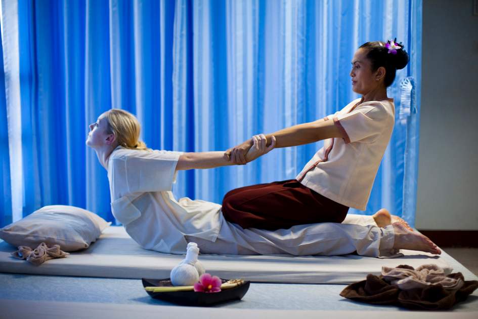 Massage at Northern Traditional Healing Hospital, Chiang Mai.  Photo: Peter Stuckings/APA