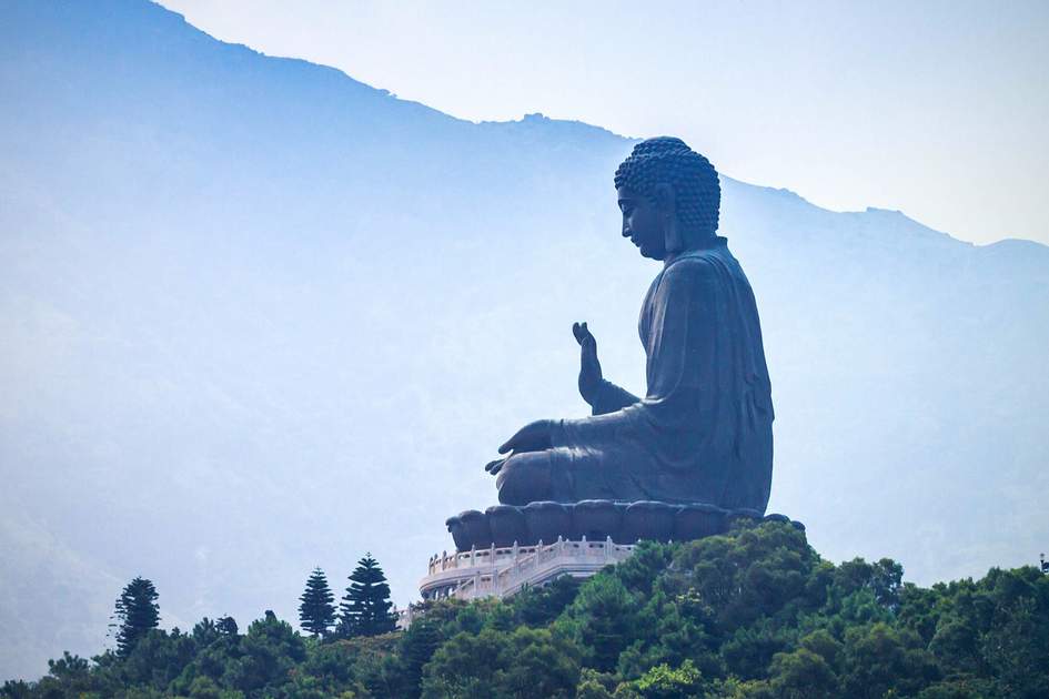 Giant Buddha/Po Lin Monastery in Hong Kong, Lantau Island