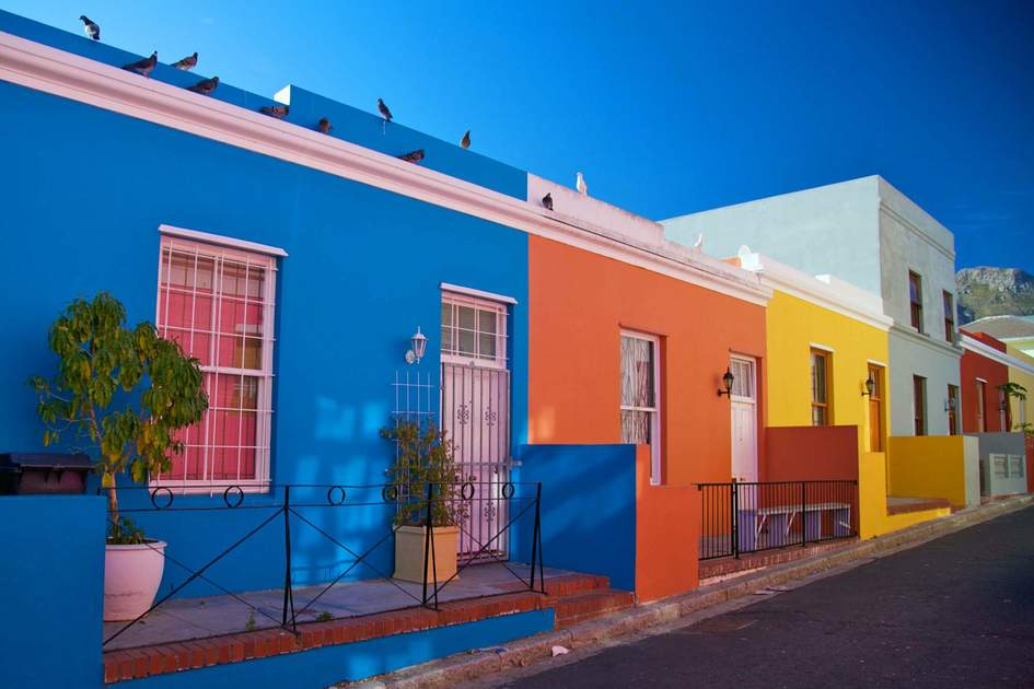 The colourful Bo-Kaap district in Cape Town, South Africa