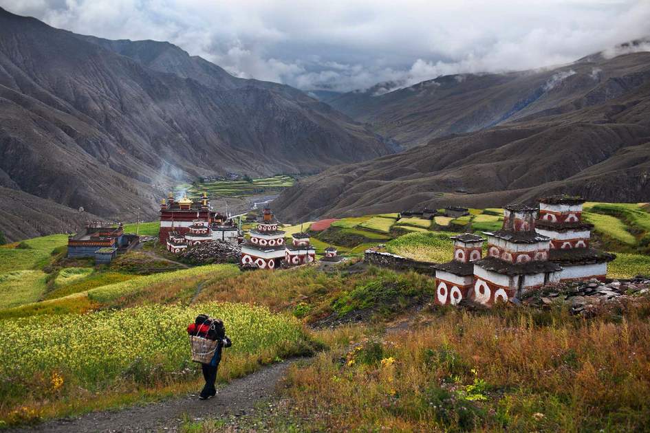 Saldang village, high in the mountains of western Nepal