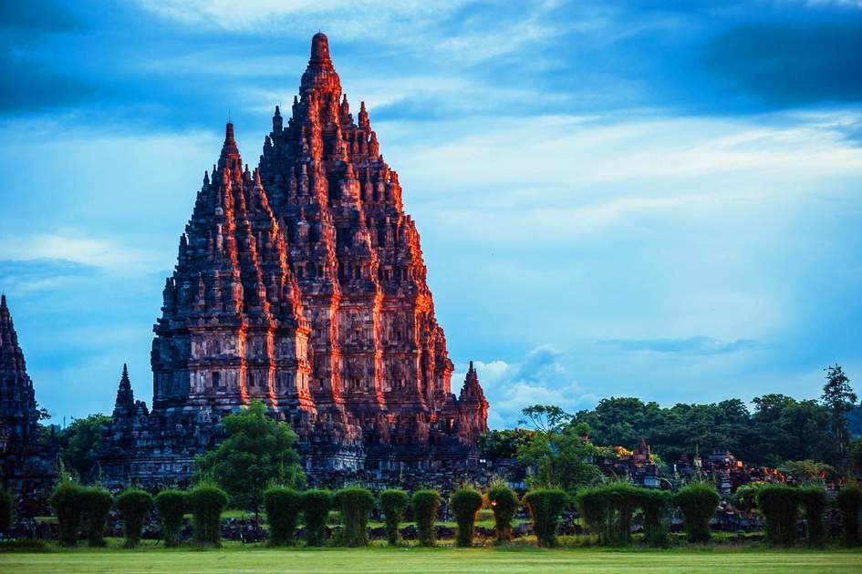 Prambanan Temple on sunset. Photo: Shutterstock