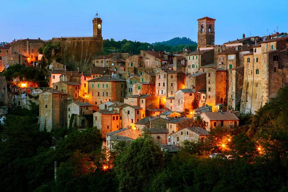 Beautiful medieval town in Tuscany, Sorano-(Grosseto, Tuscany, Italy)