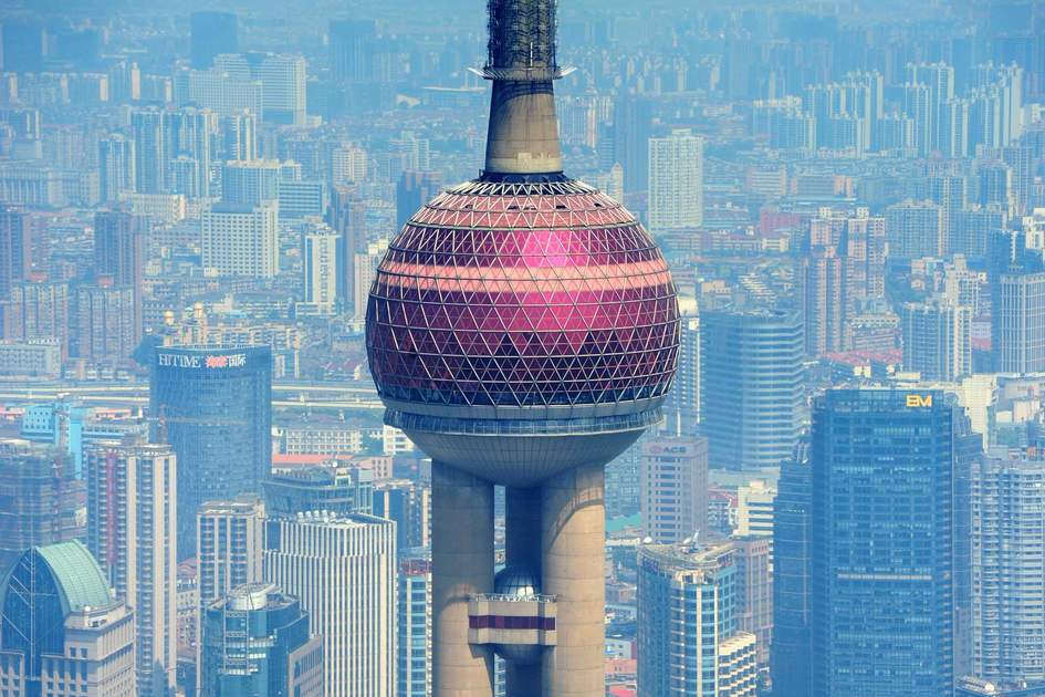 Oriental Pearl Tower in Shanghai