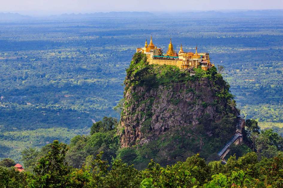 Mount Popa in Bagan, Myanmar