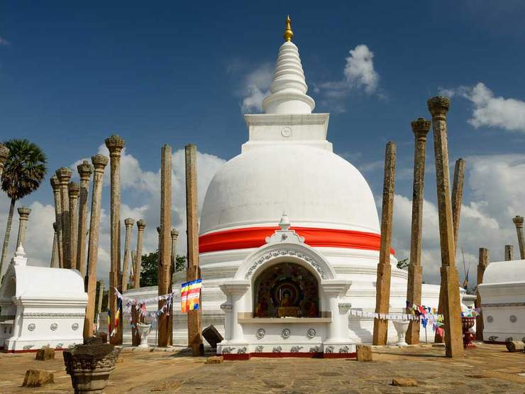 Anuradhapura ruin, historical capital city of the Sinhalese Buddhist state on Sri Lanca